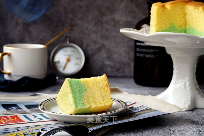 Wave Pattern Two-color Chiffon Cake recipe