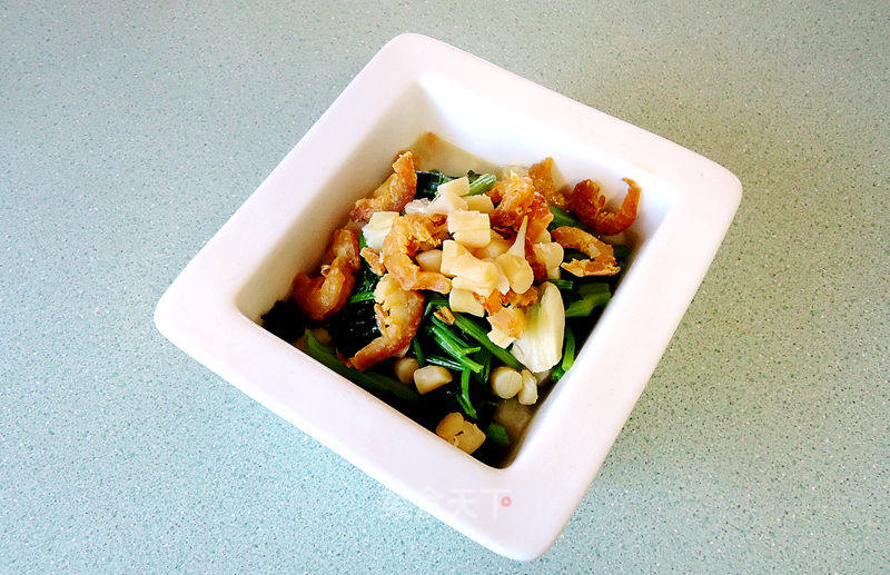 Jiang Scallops, Dried Shrimps and Spinach in Soup recipe