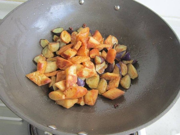 Fried Eggplant with Naan recipe