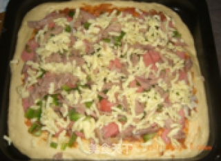 Tuna Sausage Pizza recipe