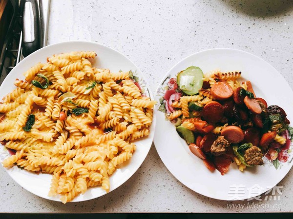 Double-flavored Sausage and Okra Beef Diced Cheese Spiral for Children recipe