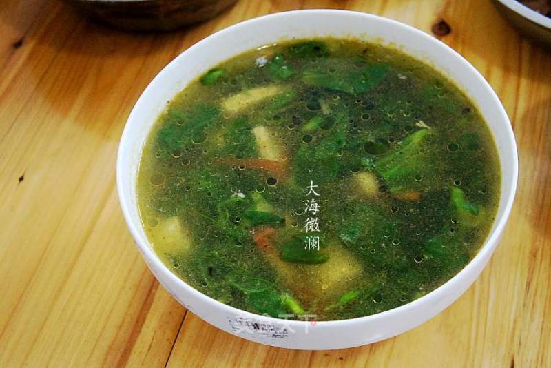 Pea Sprouts Tofu Soup recipe