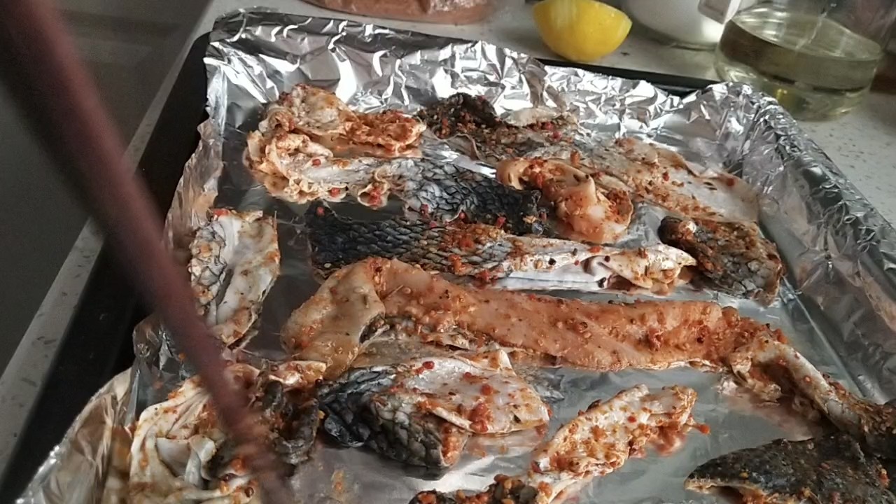 Grilled Fish Skin recipe
