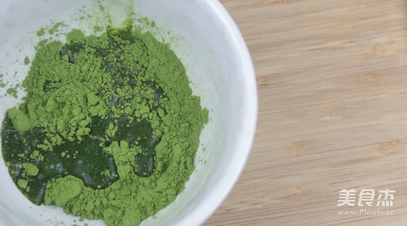 Uji Matcha Three-color Pudding recipe