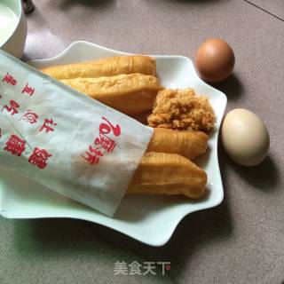 You Tiao Chili Sauce Pork Floss Rolls recipe