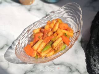 Kimchi Fried Rice Cake recipe