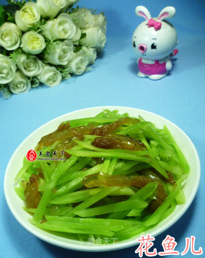 Lettuce Mixed with Jellyfish recipe