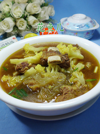 Vermicelli Cauliflower Short Rib Soup recipe