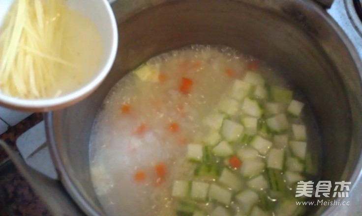 Shenggua Crab Meat Congee recipe