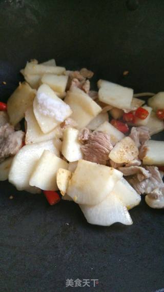 Fried Pork with Cold Potatoes recipe