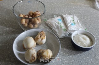 Homemade Lily Lotus Seed Arrowroot Cake-a Delicacy Served on A Dog Plate recipe
