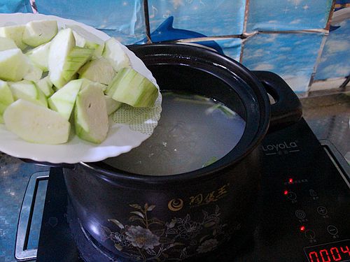 Shrimp and Loofah Congee recipe