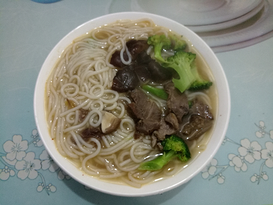 Braised Beef Soup with Rice Noodles recipe