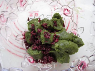 Matcha Cranberry Mochi recipe