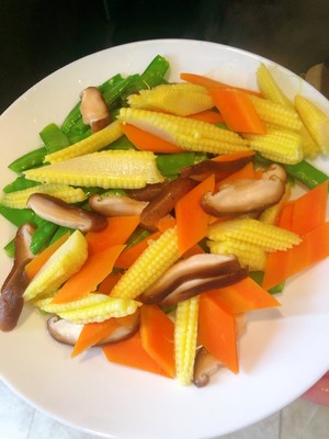 Vegetarian Fried Baby Corn recipe