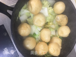 Hangzhou Cabbage Fried Gluten with Oil recipe