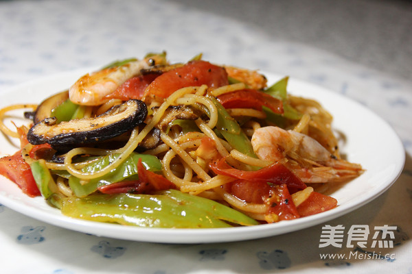 Shrimp and Black Pepper Pasta recipe