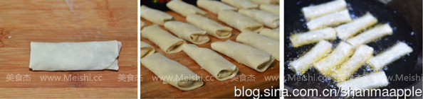 Vegetarian Three Silk Spring Rolls recipe