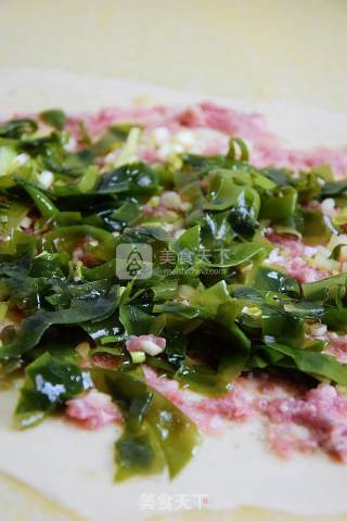 Wakame Shrimp Paste Minced Meat Cake recipe