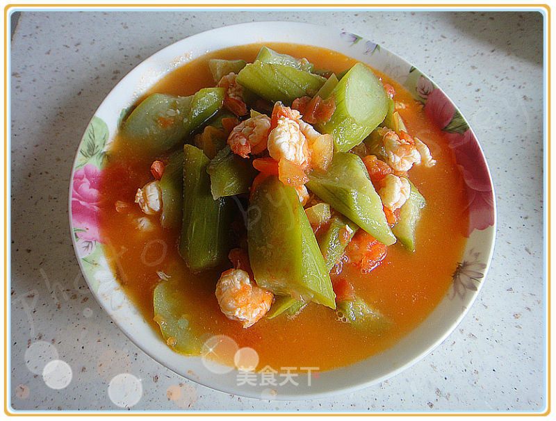 Loofah Tomato Shrimp recipe
