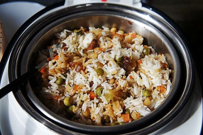 Bacon and Vegetable Braised Rice recipe