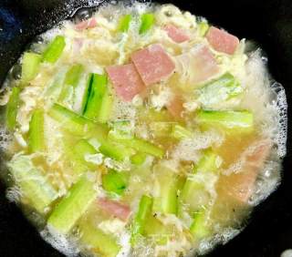 Cucumber Ham Egg Soup recipe