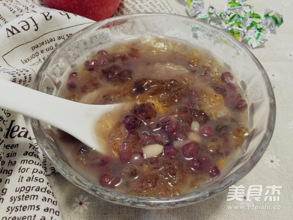 Put Your Sweetness into My Glutinous Rice, Fig Red Bean Peach Gum recipe