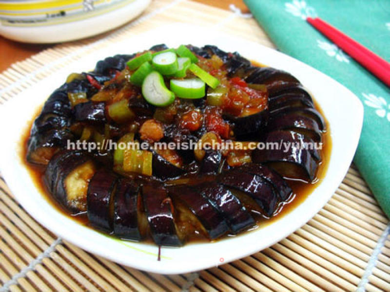 Less Oil Version [sour and Spicy Eggplant with Pork Sour] recipe