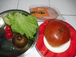 Fruit and Vegetable Salad Burger recipe