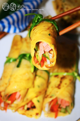 [shanxi Pasta's Coarse Grain Storm Strikes Again] Golden Egg Rolls recipe