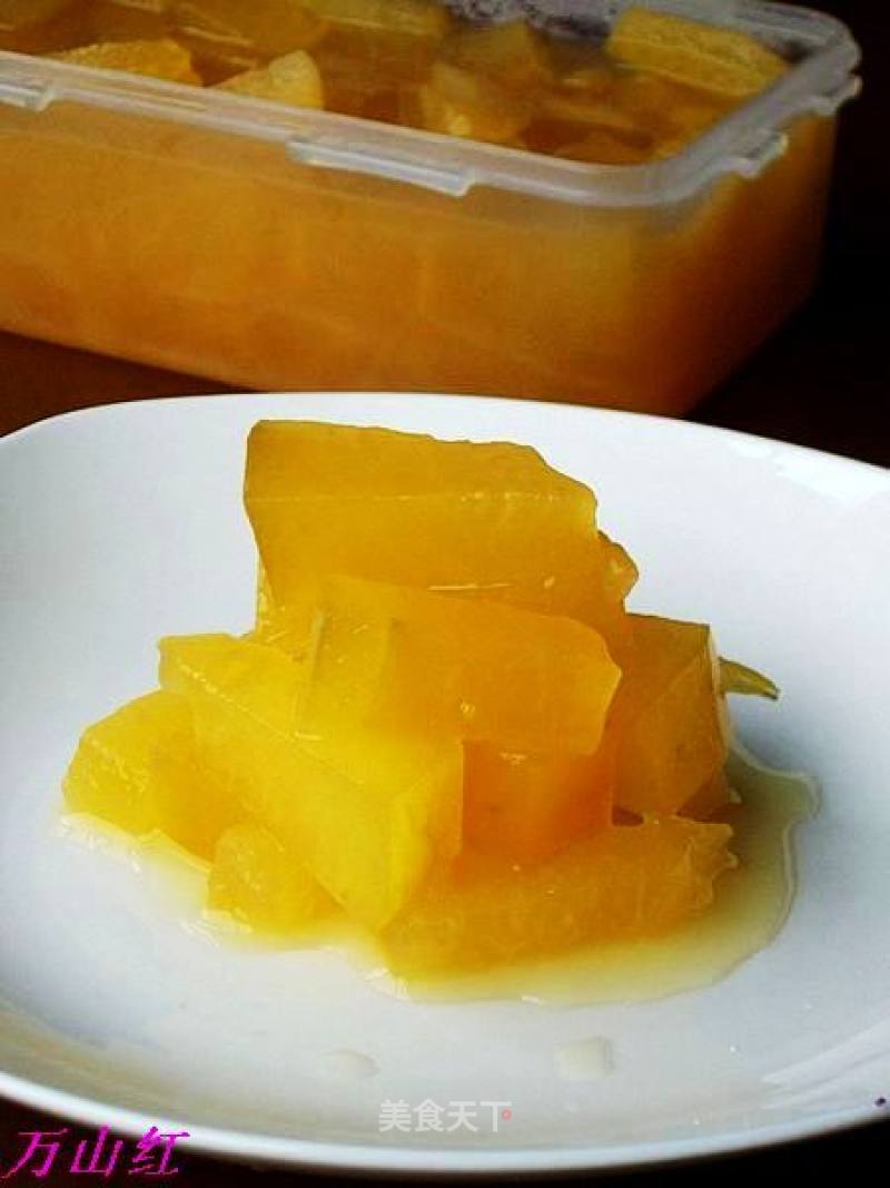 Winter Melon Strips with Orange Juice