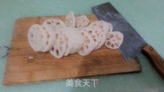 Orange Juice Lotus Root Slices recipe