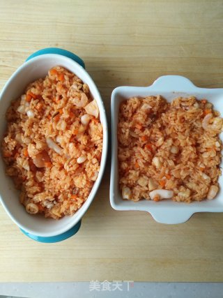 Seafood Baked Rice recipe