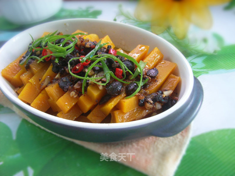 Steamed Pumpkin with Soy Sauce and Garlic recipe