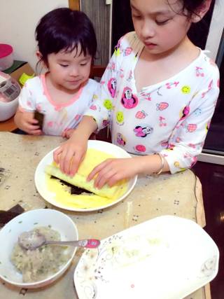 Perch Seaweed Omelet recipe