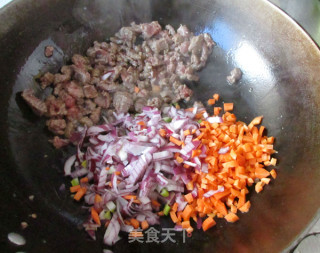 Curry Beef Fried Rice with Vegetable Salad recipe