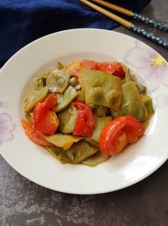 Stir-fried Lentils with Tomatoes recipe