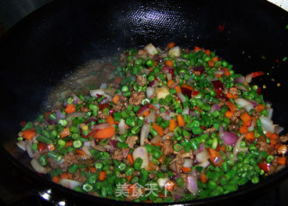 Rice Suffering--cowpeas with Minced Meat recipe