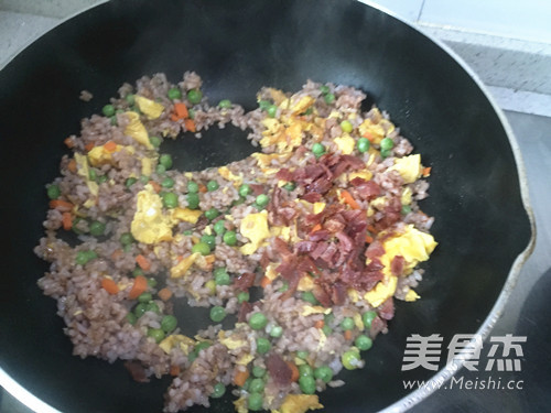 Fried Rice with Red Japonica Rice recipe