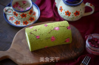 # Fourth Baking Contest and is Love Eating Festival# Matcha Sakura Cake Roll recipe