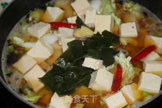 Shrimp, Cabbage, Tofu and Seaweed Soup recipe