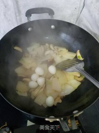 Braised Quail Eggs with Winter Melon and Mushrooms recipe