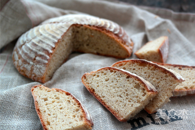No-knead Country Whole Wheat Bread recipe