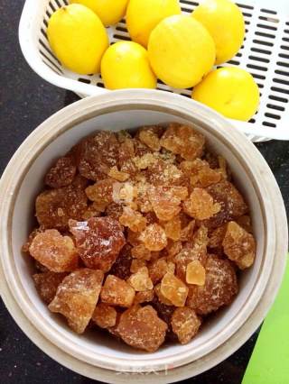 Stewed Lemon with Orange Peel and Rock Sugar recipe