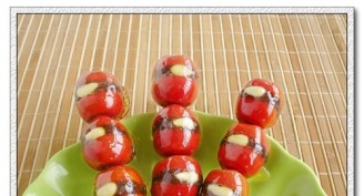 Bean Paste Filled Candied Haws recipe