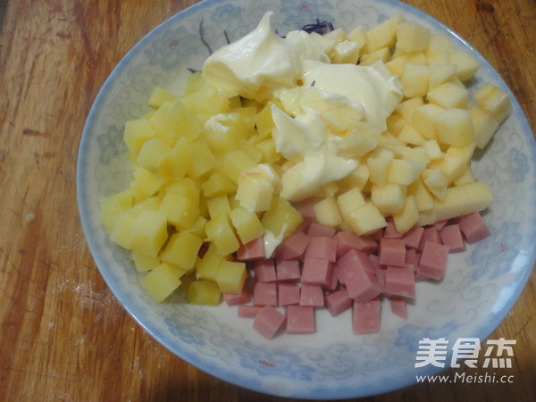 Potato Ham and Apple Salad recipe