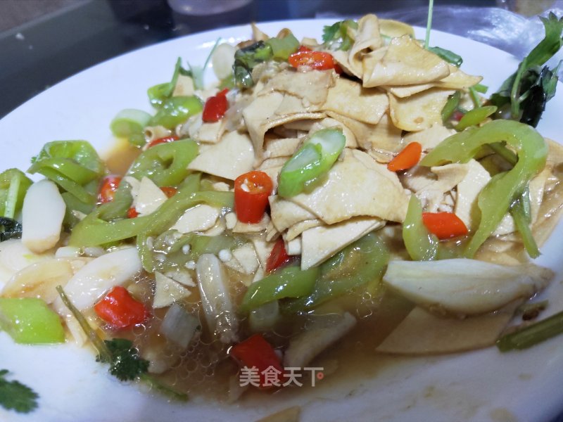 Dried Tofu with Hot Peppers recipe