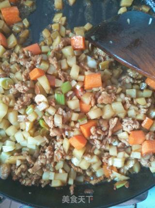 Double Diced with Minced Meat recipe