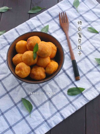 Sweet Potato Honey Peas Balls recipe