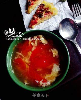[sour and Refreshing on The Summer Table] Oil-free Tomato and Egg Soup recipe